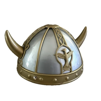Viking Helmet Halloween Costume Hat Children's Silver & Gold Norse Mythology - Image 1 of 4