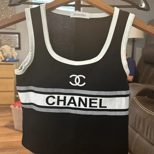 Chanel Top Black Size Medium Cropped - Bild 1 von 3