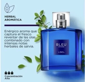 Bleu Intense by L'BEL Perfume for Men CYZONE, ÉSIKA 3.4 fl.oz Blue Lbel - Picture 1 of 8
