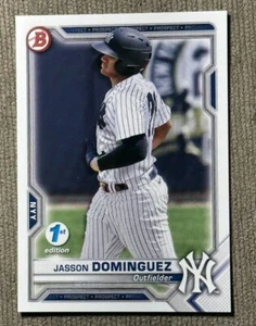 Jasson Dominguez Prospect Card 2021 Bowman 1st Edition #BFE-13 Yankees Rookie - Picture 1 of 2