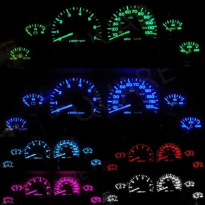 Kit de bombillas LED para ZJ Jeep Grand Cherokee calibre racimo tablero instrumentos 1993-1998 - Imagen 1 de 10