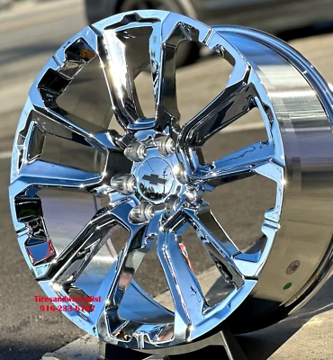 24'' inch FR201 Wheels Chrome Tahoe Yukon Suburban Sierra Escalade Rims New - Image 1 of 4