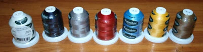 Bonded Thread size 69  sunstop polyester (7 cones of 1 ounce) assorted colors - Image 1 of 2