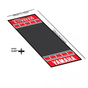 Motorcycle Garage Floor Pit Mat Workshop For Yamaha Race Carpet Size 31'' x 87'' - Picture 1 of 6