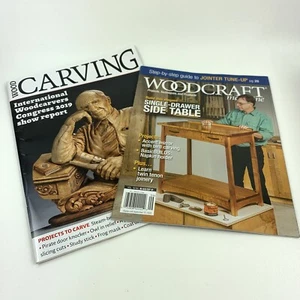 Wood Carving Illustrated + Woodcraft Magazine 2020 Lot Of 2 - Picture 1 of 9