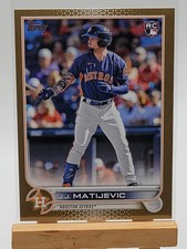 2022 Topps Update Series - Gold Foil #US297 J.J. Matijevic RC /2002 ASTROS SP