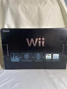 Black Nintendo Wii Console with Wii Sports Tested Working 2 Controllers - Picture 1 of 11