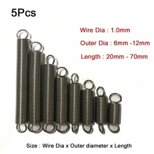 5 piezas 304 diapositivas de extensión de expansión de acero inoxidable 304 cable de resorte de tensión 1,0 mm - Imagen 1 de 3