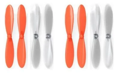 Hubsan X4 H107D+ Plus Orange Clear Propeller Blades Props Propellers 2 Pack - Image 1 of 2