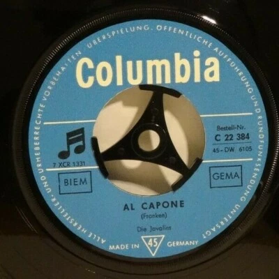 THE JAVALINS - Al Capone/Javalin's Beat ✔️ 7" Single -Columbia 1963 GER - Bild 1 von 3