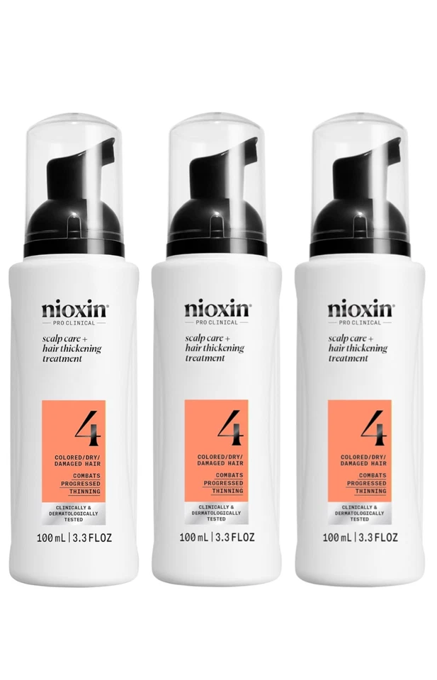 NIOXIN System 4 Scalp Treatment 3.3oz X 3PCS - Image 1 of 1