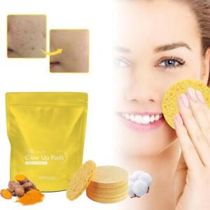 New Upgrade Turmeric Kojic Acid Pads Turmeric Cleansing Pad Facial Sponges,-