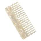 Wide Tooth Pocket Hair Comb Cellulose Acetate Tortoise Detangling Hairbrush Tool
