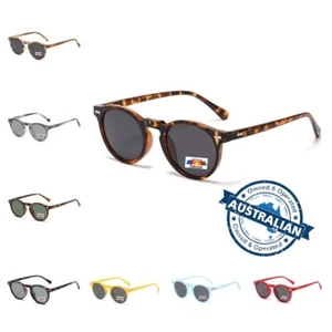 Mens Women's Fashion Polarised Driving Fishing Golf Vintage Round Sunglasses - Picture 1 of 40