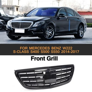 Griglia radiatore ABS griglia anteriore per Mercedes Benz W222 Classe S nero lucido - Foto 1 di 6