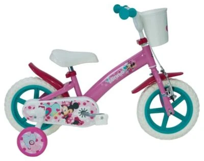Huffy Disney Minnie Mouse 12" bicicleta para niños con estabilizadores frenos pinza 3+