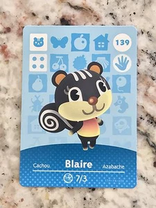 BLAIRE #139 Animal Crossing Amiibo Authentic Nintendo Mint Card From Series 2 - Picture 1 of 2