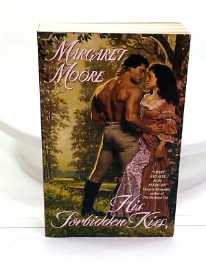 Margaret Moore His Forbidden Kiss Paperback PB Book First Avon Printing 2001 Foto 1 de 4