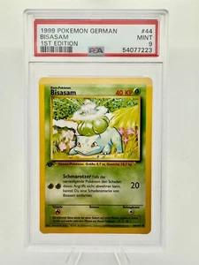 Pokemon 1st Edition Base Set German Bisasam 44/102 PSA 9 - Picture 1 of 2
