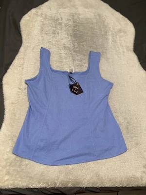New Ava & Viv Women’s Blue 2X 20/22 Tank Top Shirt NWT Plus - Image 1 of 4