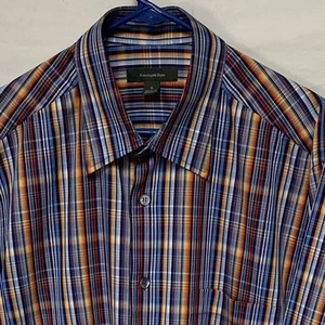 ERMENEGILDO ZEGNA Men’s L/S Casual Shirt Size X-LARGE Color MULTI COLOR Plaid - Picture 1 of 4