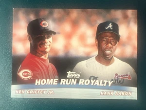 Home Run Royalty Ken Griffey Jr. / Hank Aaron 2001 Topps Combos #TC9 HOF - Picture 1 of 2