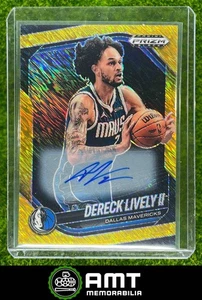 2024-25 Panini Prizm Black Dereck Lively II Auto Gold Shimmer FOTL 10/10 - Picture 1 of 3