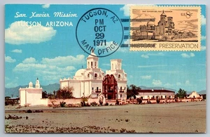 #1443 Historical Preservation San Xavier Mission FDC Maxi Card - Picture 1 of 2