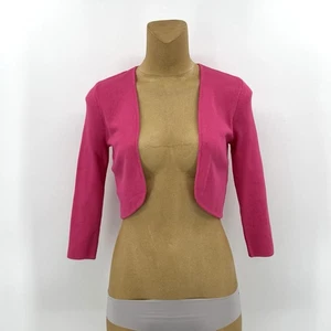 New! White House Black Market XS Pink Bolero Shrug Raspberry Sorbet WHBM Womens - Picture 1 of 10
