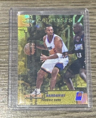 2000-01 Topps Finest Anfernee Hardaway Penny Catalysts Suns Gold Die Cut #96/100 - Image 1 of 2