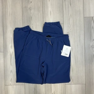 NWT Athleta Girl's Blue Lined High Jump Jogger Sweat-Pants XXL 16 598471 - Picture 1 of 12