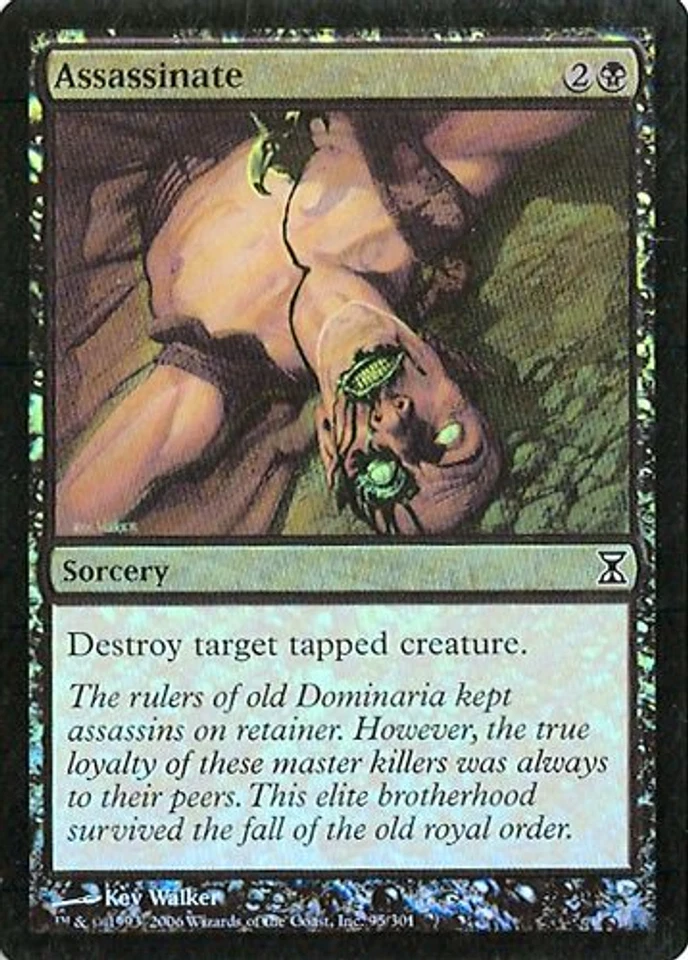 MTG - Time Spiral - Assassinate - 2X - Foil - NM - Image 1 of 1