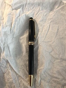 Montblanc Meisterstück 164 Kugelschreiber Schwarz / Gold Drehmechanik - Bild 1 von 3