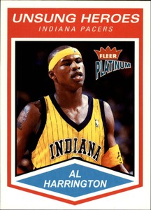 2003-04 Fleer Platinum Indiana Pacers Basketball Card #151 Al Harrington UH