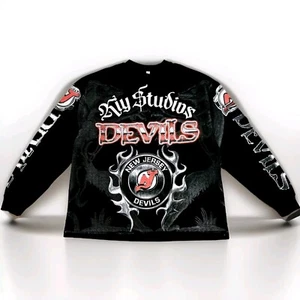 Kiy Studios New Jersey Devils T-Shirt Gr. Medium schwarz neu ohne Etikett - Bild 1 von 11