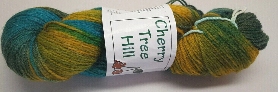 单汉克手绘樱桃树山袜子生活海滩 — 第 1/1 张图片