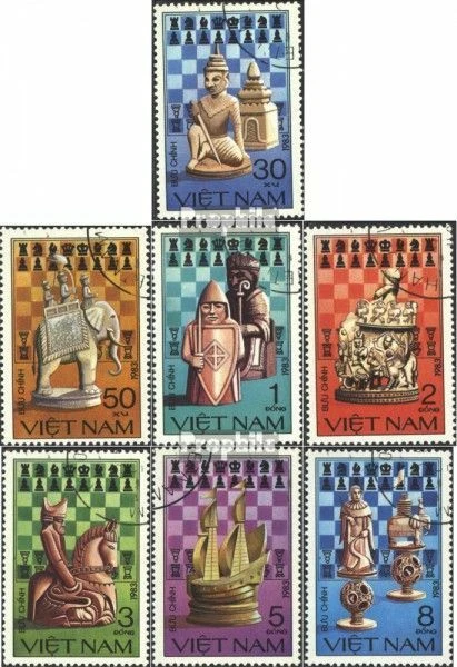 Vietnam 1335-1341 (edición completa) usado 1983 ajedrez - Imagen 1 de 1
