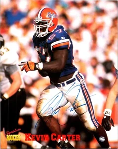 Kevin Carter Autographed Signed 8x10 Photo Florida Gators Rams Titans Auto Blue - Picture 1 of 1