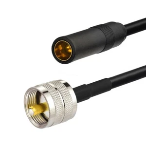 PL259 UHF Wtyczka do DIN FM/AM Gniazdo RG58 12 cali do anteny CB Radio - Zdjęcie 1 z 4