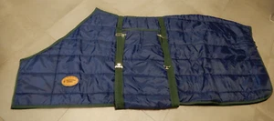 Waldhausen Thermostar Pferdedecke Economic blau mit Bauchlatz 155cm (#86) - Bild 1 von 4