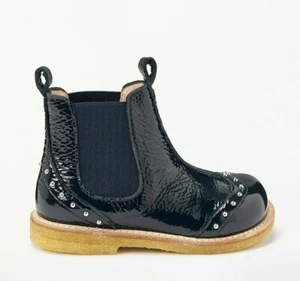 Neu Angulus Mädchen Nieten Chelsea Stiefel, marineblau, uvp £ 115 - Bild 1 von 4