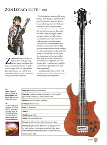 1982 Zon Legacy Elite 4 bajo historia artículo con especificaciones L'Arc-en-Ciel - Imagen 1 de 3