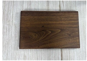 Solid Walnut One Piece Wood Cutting Board Reversable Great for Camping compact - Picture 1 of 3