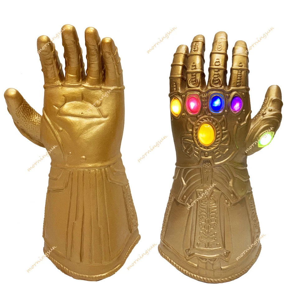 Ragazzo Thanos Avengers Endgame guanto in lattice cosplay LED dell'infinito luce - Immagine 1 di 4