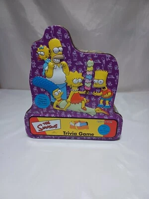 The Simpsons Trivia Game with Poster in Collector's Tin Cardinal 2000 Complete - Image 1 of 4