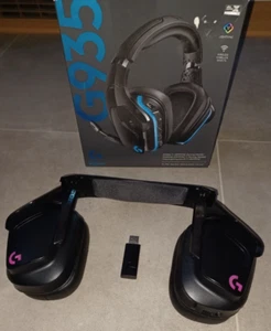 Logitech G935 Cuffie da Gioco RGB Wireless 7.1 Wireless Surround Sound DTS - Foto 1 di 12