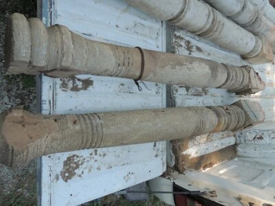 Each, Antique Vintage Porch Pillars Posts about 5 1/2" wide at the widest area. - Image 1 of 4