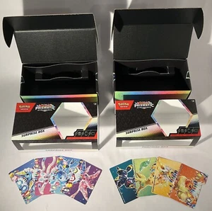 2x EMPTY Pokémon Scarlet & Violet Prismatic Evolutions Surprise Box w/dividers - Picture 1 of 7