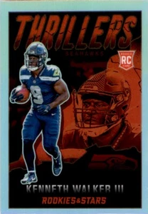 2022 Panini Rookies & Stars Thrillers Red Plaid Kenneth Walker III RC Seattle - Picture 1 of 2