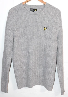 Дизайнерский серый шерстяной свитер размер L - Изображение 1 из 4